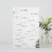 Birkenrinde Briefpapier (Stehend Vorderseite)