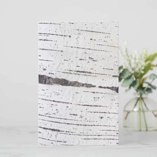 Birkenrinde Briefpapier (Stehend Vorderseite)