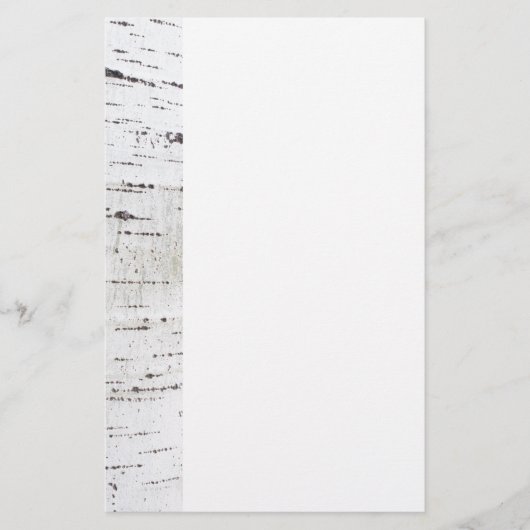 Birkenrinde Briefpapier (Vorderseite)
