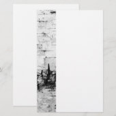 Birkenrinde Briefpapier (Vorne/Hinten)