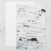 Birkenrinde Briefpapier (Vorne/Hinten)