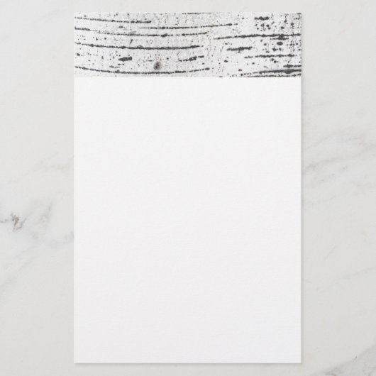 Birkenrinde Briefpapier (Vorderseite)