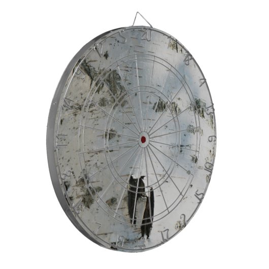 Birkenrinde Dartscheibe (Vorderseite Links)