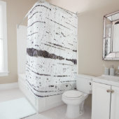 Birkenrinde Duschvorhang (Beispiel)