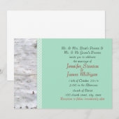 Birkenrinde Einladung (Vorne/Hinten)