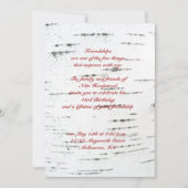 Birkenrinde Einladung (Vorderseite)