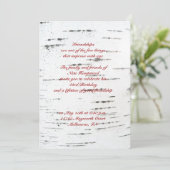 Birkenrinde Einladung (Stehend Vorderseite)