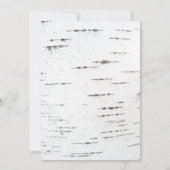 Birkenrinde Einladung (Rückseite)