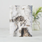 Birkenrinde Einladung (Stehend Vorderseite)