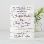 Birkenrinde Einladung (Stehend Vorderseite)