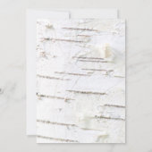 Birkenrinde Einladung (Rückseite)