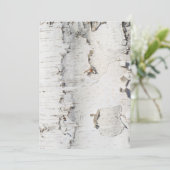 Birkenrinde Einladung (Stehend Vorderseite)