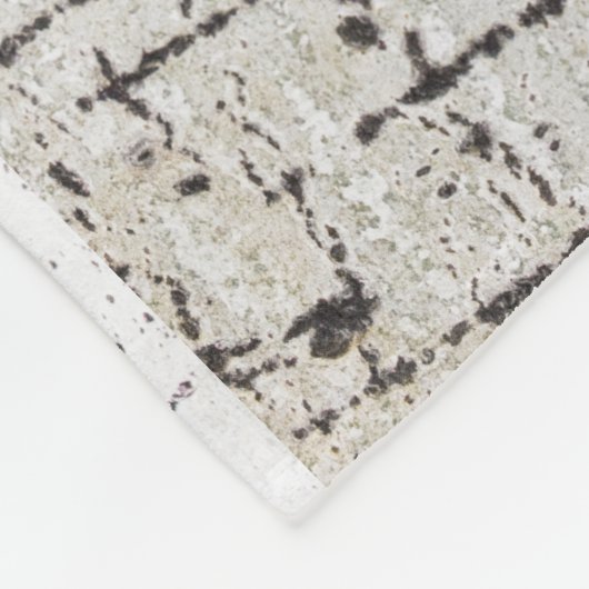 Birkenrinde Fleecedecke (Ecke)