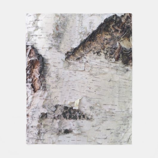 Birkenrinde Fleecedecke (Vorderseite)