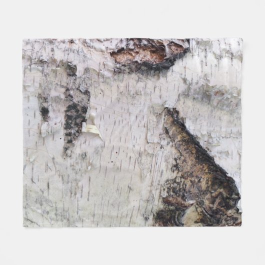 Birkenrinde Fleecedecke (Vorderseite (Horizontal))