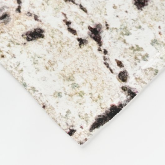 Birkenrinde Fleecedecke (Ecke)