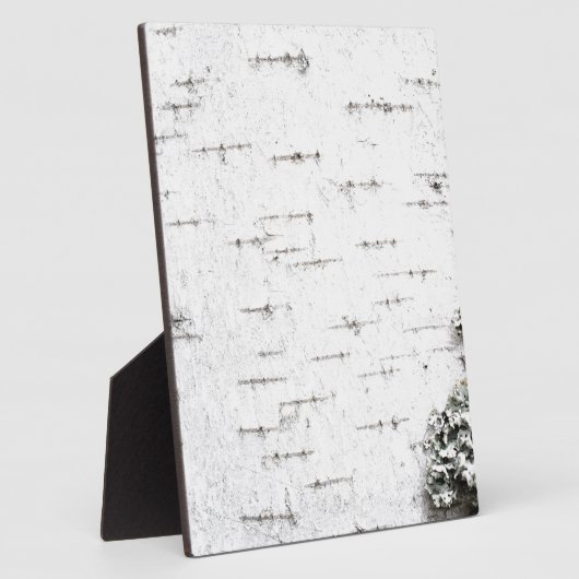 Birkenrinde Fotoplatte (Seite)