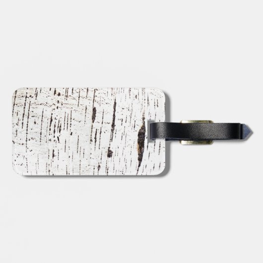 Birkenrinde Gepäckanhänger (Rückseite horizontal)