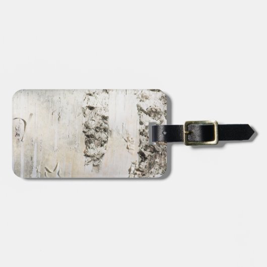 Birkenrinde Gepäckanhänger (Vorderseite horizontal)