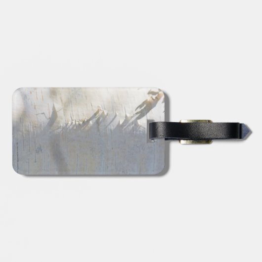 Birkenrinde Gepäckanhänger (Rückseite horizontal)