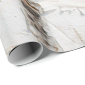 Birkenrinde Geschenkpapier (Rolleneckpunkt)