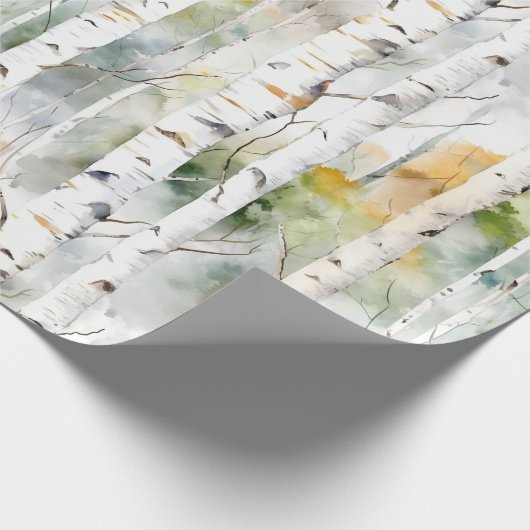 Birkenrinde Geschenkpapier (Ecke)