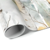 Birkenrinde Geschenkpapier (Rolleneckpunkt)