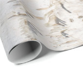 Birkenrinde Geschenkpapier (Rolleneckpunkt)