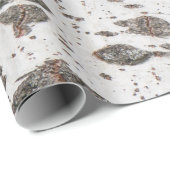 Birkenrinde Geschenkpapier (Rolleneckpunkt)