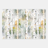 Birkenrinde Geschenkpapier Set (Vorderseite)