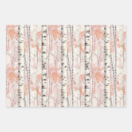 Birkenrinde Geschenkpapier Set (Vorderseite 3)