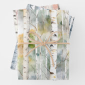 Birkenrinde Geschenkpapier Set (Beispiel)