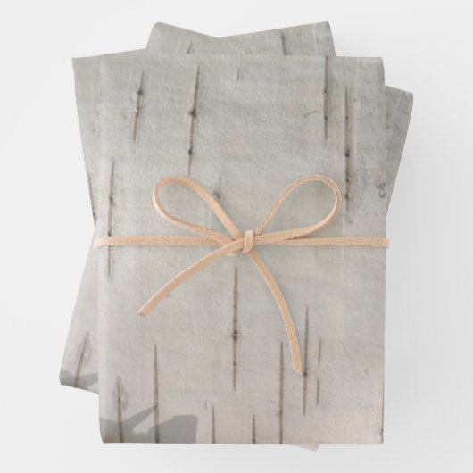 Birkenrinde Geschenkpapier Set (Beispiel)