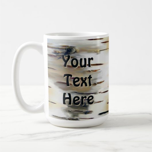 Birkenrinde Kaffeetasse (Links)