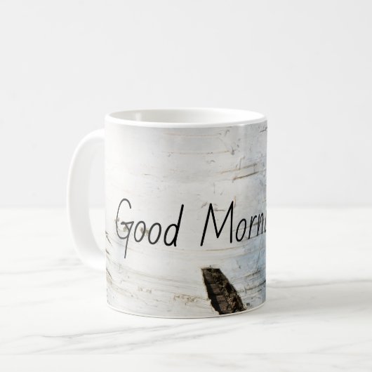 Birkenrinde Kaffeetasse (Vorderseite Links)