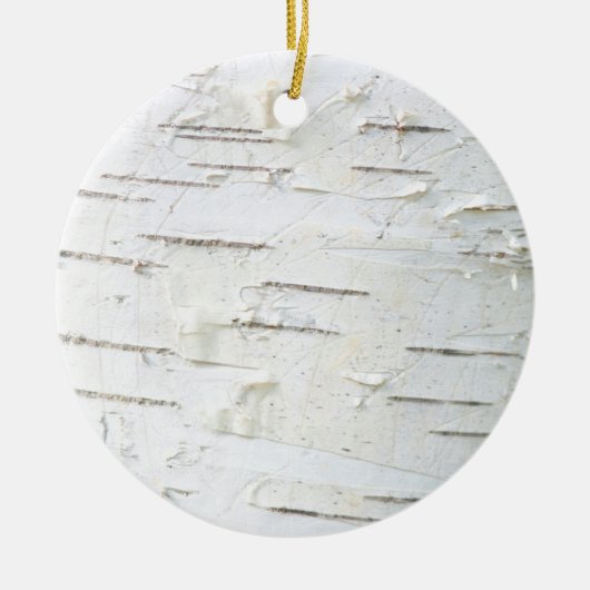 Birkenrinde Keramik Ornament (Vorne)