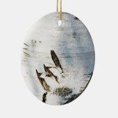 Birkenrinde Keramik Ornament (Rechts)