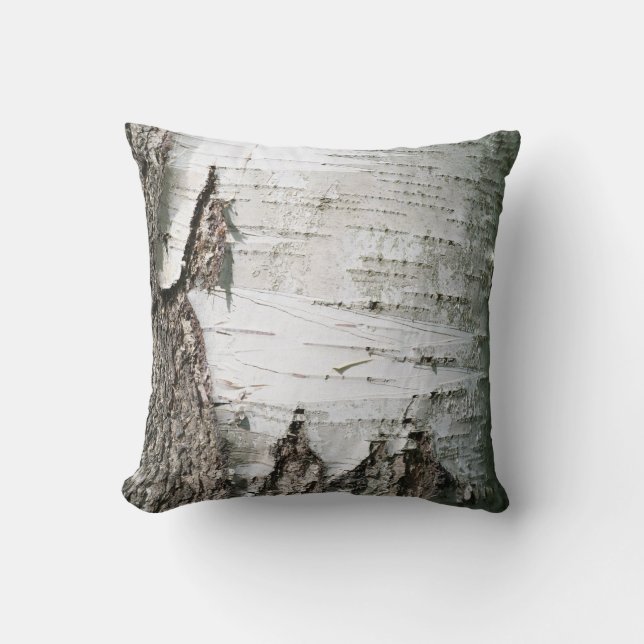 Birkenrinde Kissen (Vorderseite)