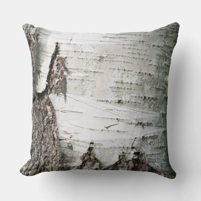 Birkenrinde Kissen (Vorderseite)