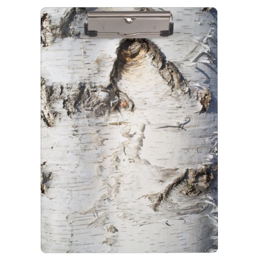 Birkenrinde Klemmbrett (Vorderseite)