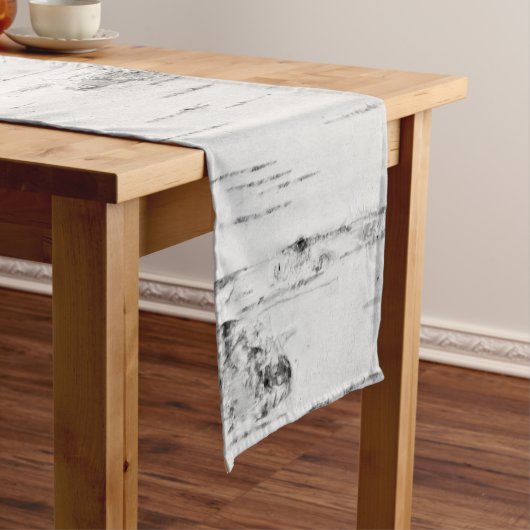 Birkenrinde Kurzer Tischläufer (Beispiel)