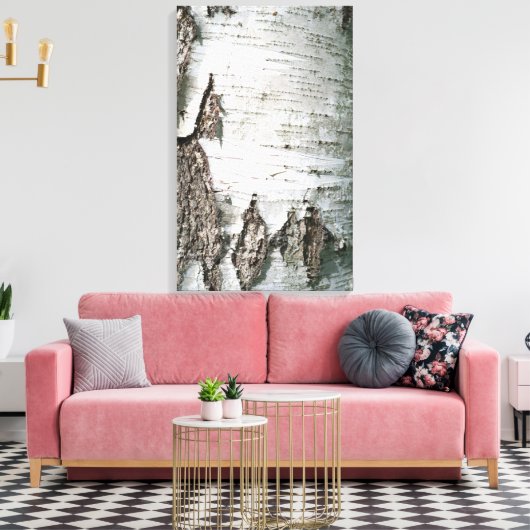 Birkenrinde Leinwanddruck (Insitu (Wohnzimmer))