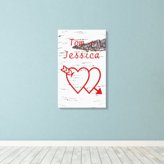 Birkenrinde Leinwanddruck (Insitu (Holzboden))