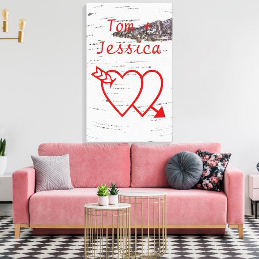 Birkenrinde Leinwanddruck (Insitu (Wohnzimmer))