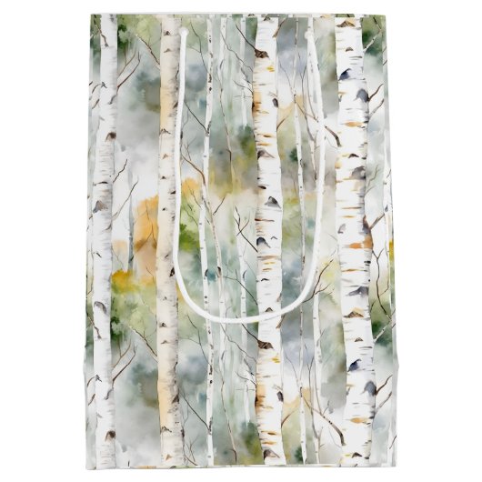 Birkenrinde Mittlere Geschenktüte (Rückseite)