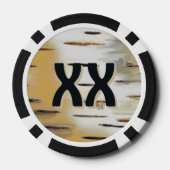 Birkenrinde Pokerchips (Rückseite)