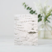 Birkenrinde Postkarte (Stehend Vorderseite)