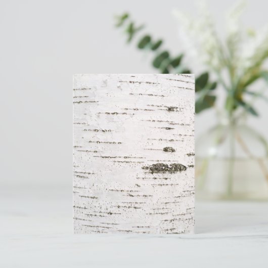 Birkenrinde Postkarte (Stehend Vorderseite)