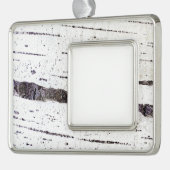 Birkenrinde Rahmen-Ornament Silber (Links)