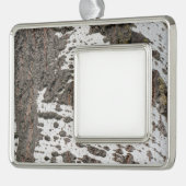 Birkenrinde Rahmen-Ornament Silber (Links)